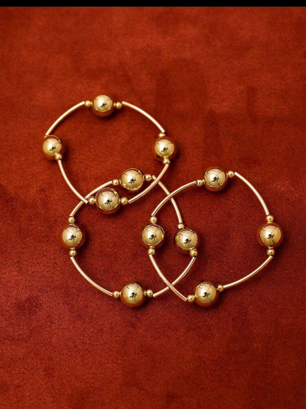 Vintage small chunky gold bracelet