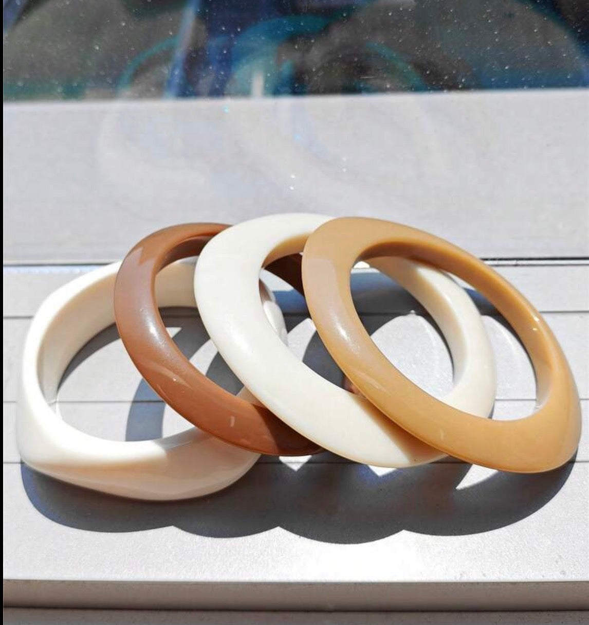 Timeless resin bracelet set