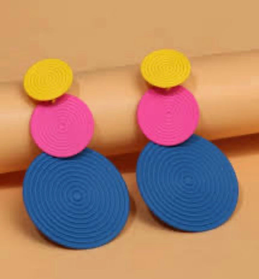 Candy circle earrings