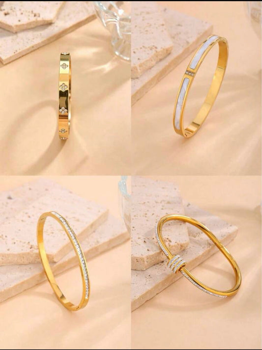 4piece stainless steel bracelet