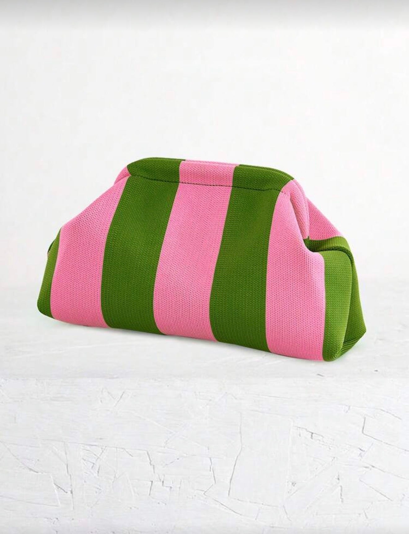 Green stipe clutch