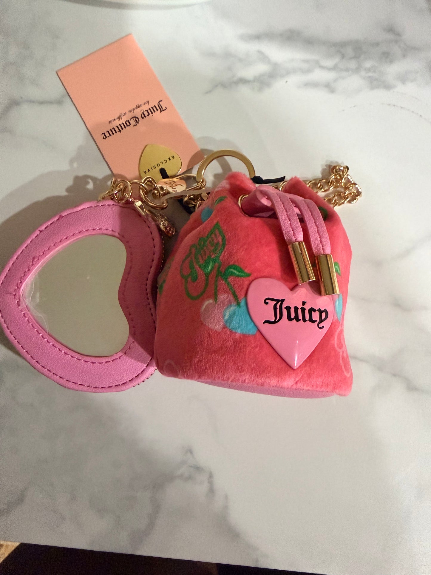 Juicy couture coins keychain