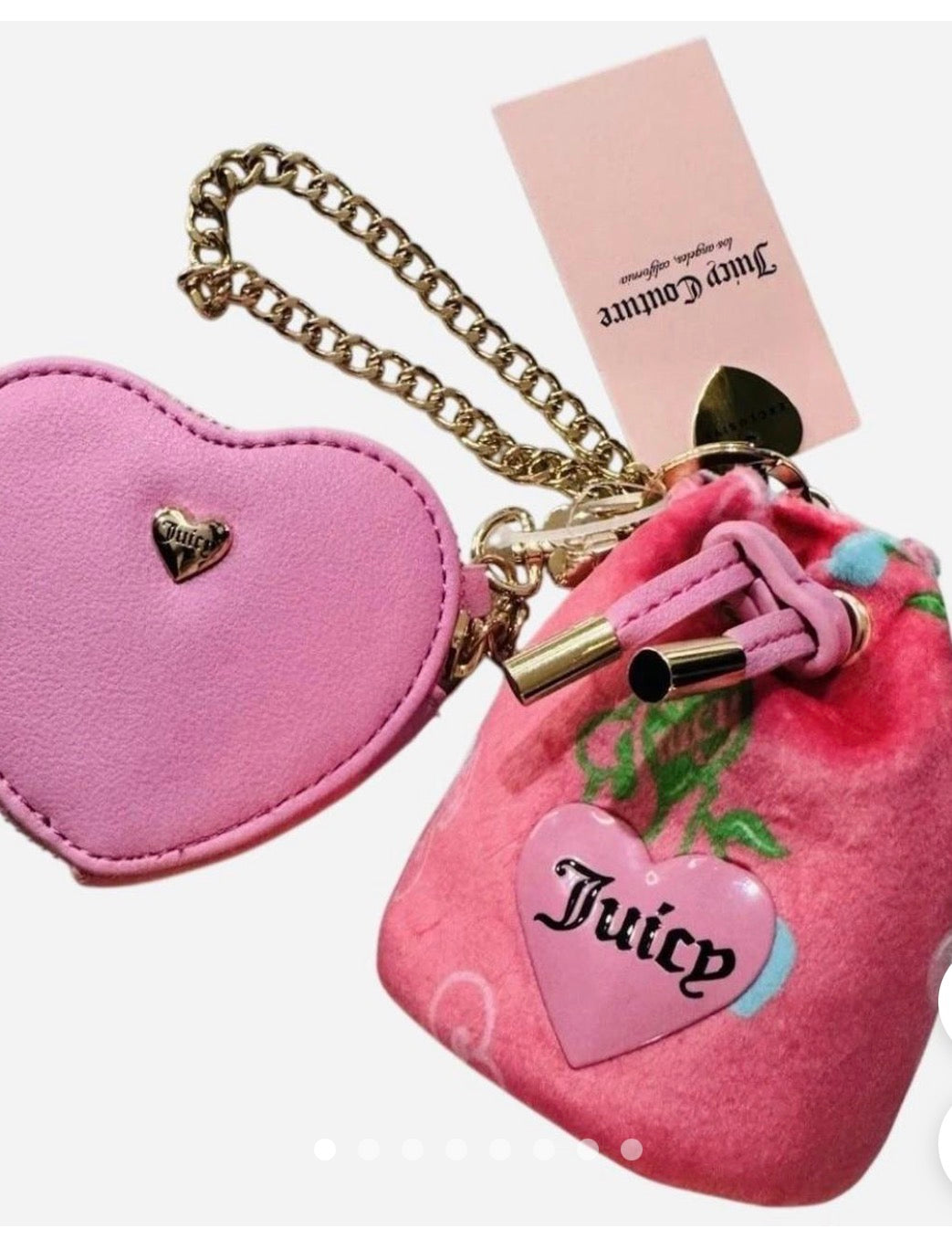 Juicy couture coins keychain