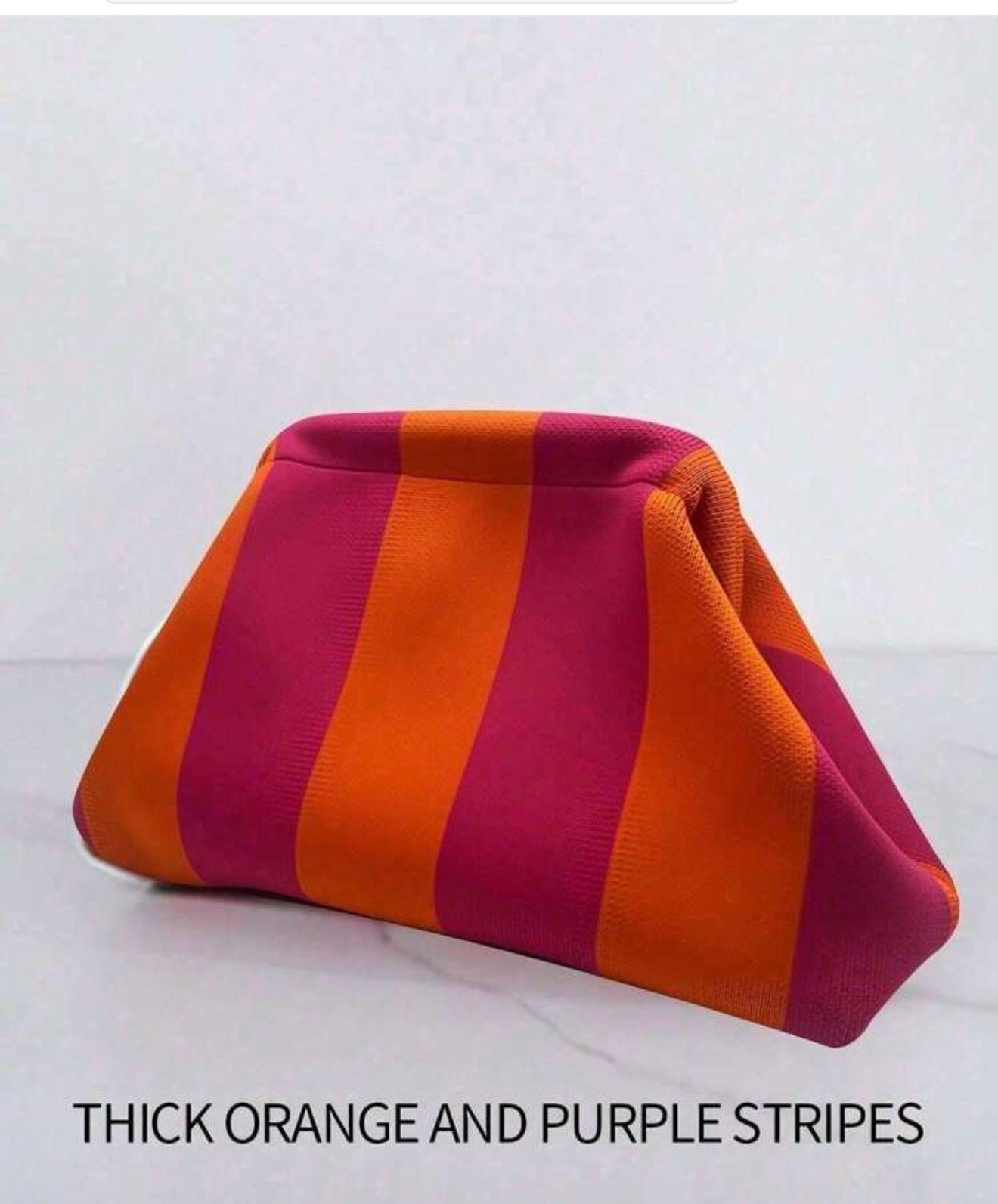Pink and orange clutch